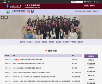 臺灣師範大學 社會工作學研究所